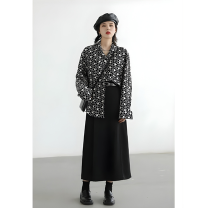 High Waist Pleated Skirt