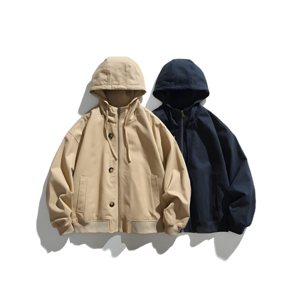 Varsity Designed Hooded Jacket