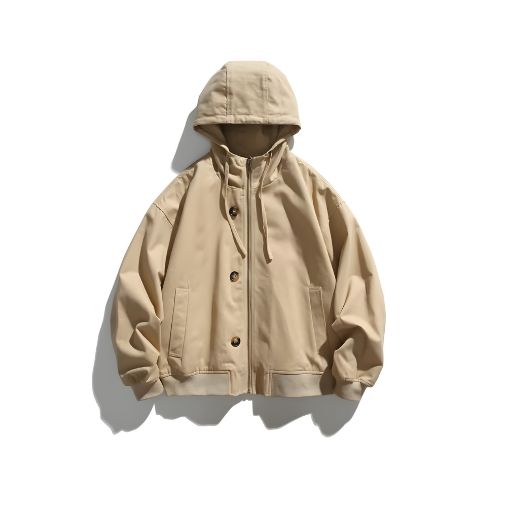 Varsity Designed Hooded Jacket