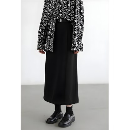 High Waist Pleated Skirt