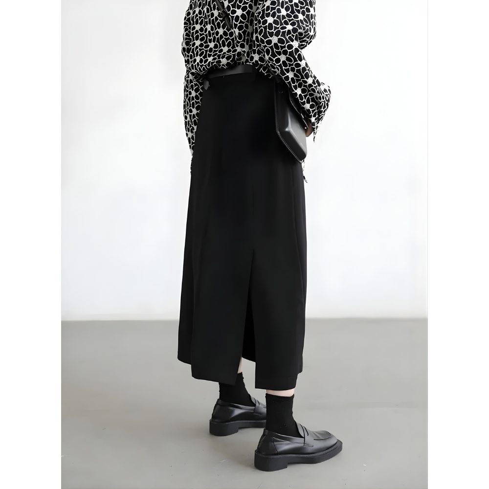 High Waist Pleated Skirt