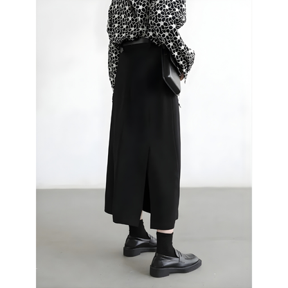 High Waist Pleated Skirt