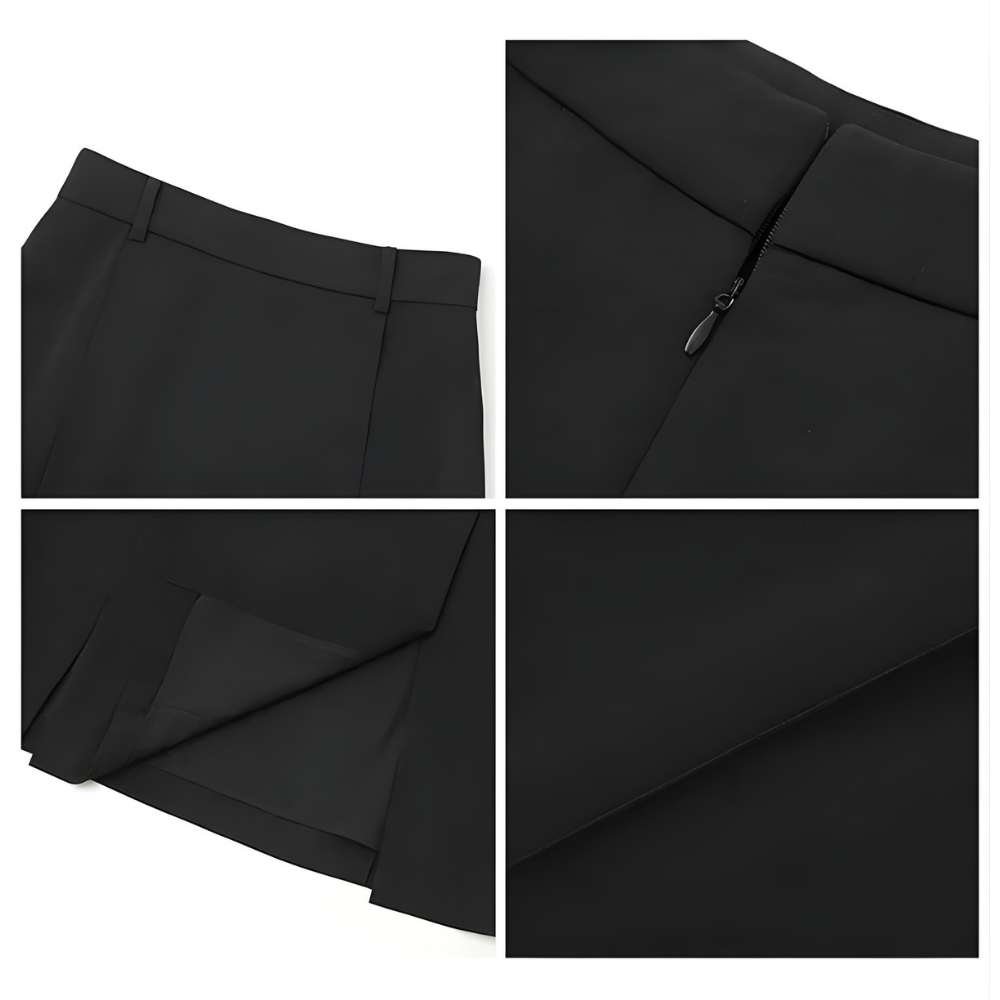High Waist Pleated Skirt