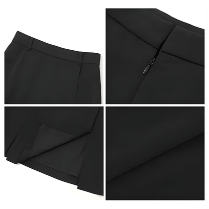 High Waist Pleated Skirt
