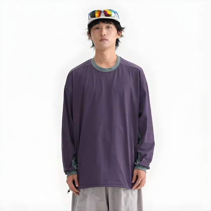 Dry Long Sleeve Linger Neck Sport T-shirt