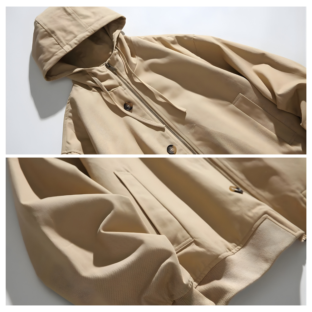 Varsity Designed Hooded Jacket