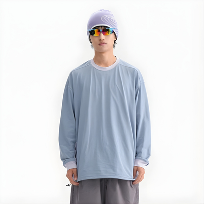 Dry Long Sleeve Linger Neck Sport T-shirt