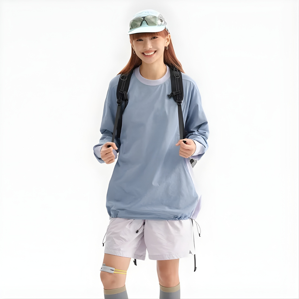 Dry Long Sleeve Linger Neck Sport T-shirt