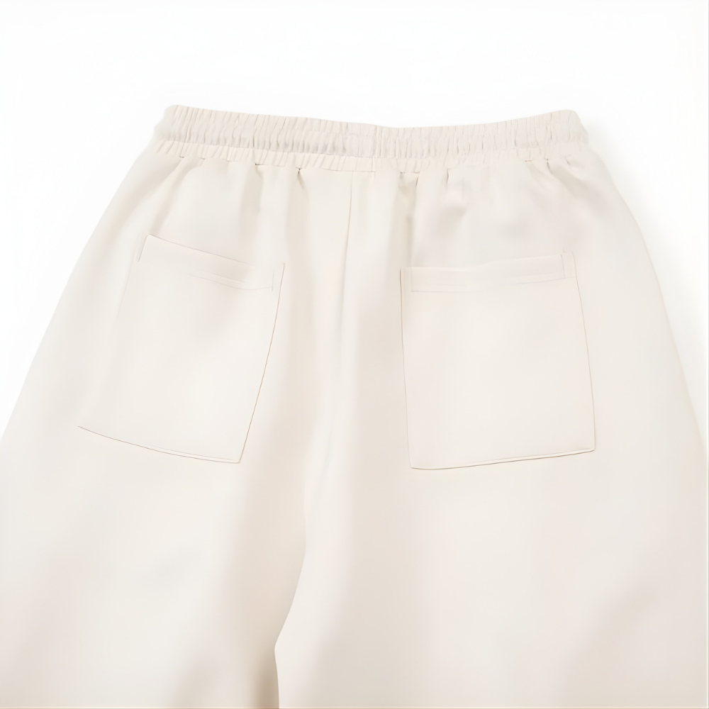 3D Cutting Curve Wide Pants