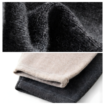 Drawstring Wool Wide Pants