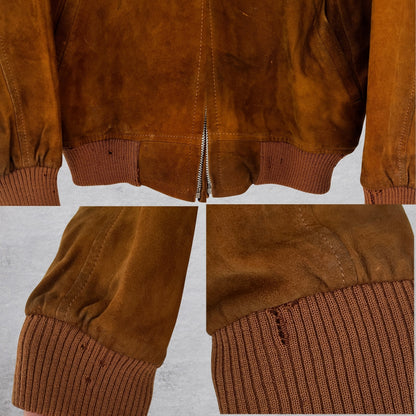 70s "MIZUNO SPORT" vintage swede blouson