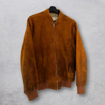 70s "MIZUNO SPORT" vintage swede blouson