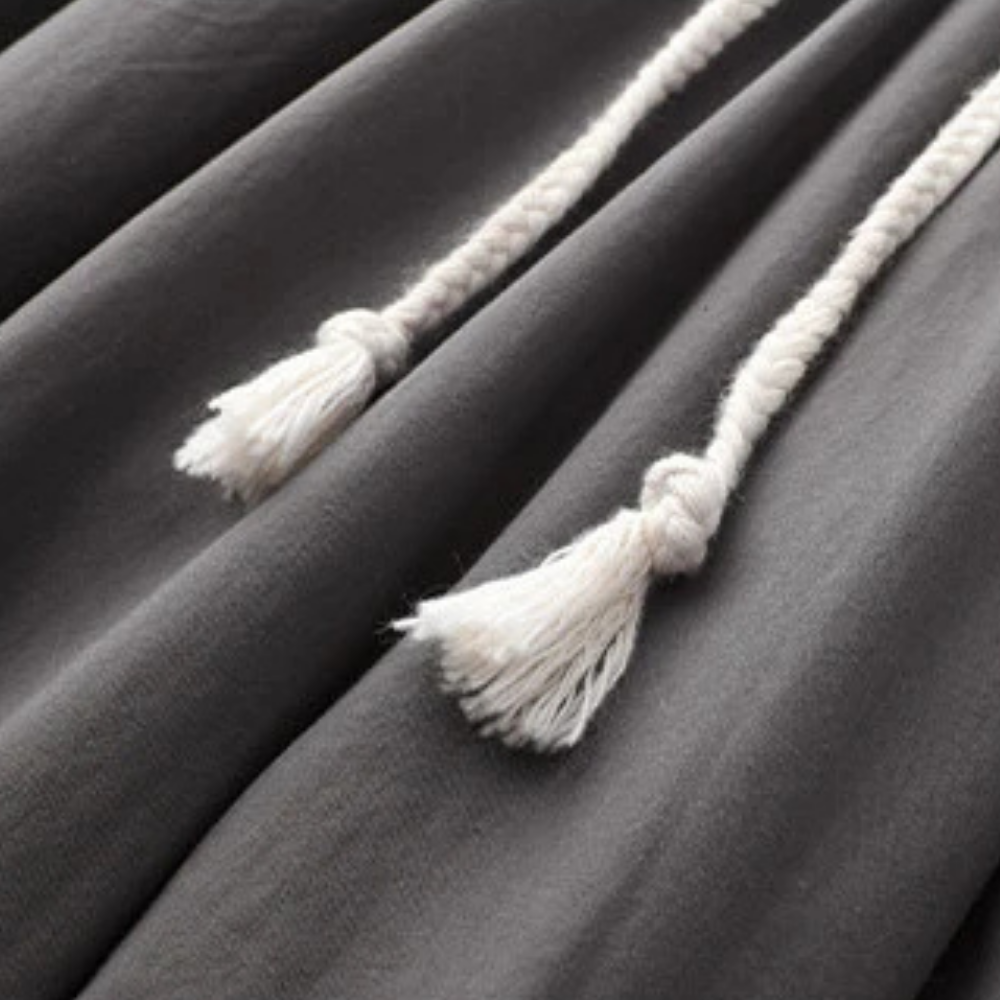 Waist Lope Belted Straight Jogger Pants