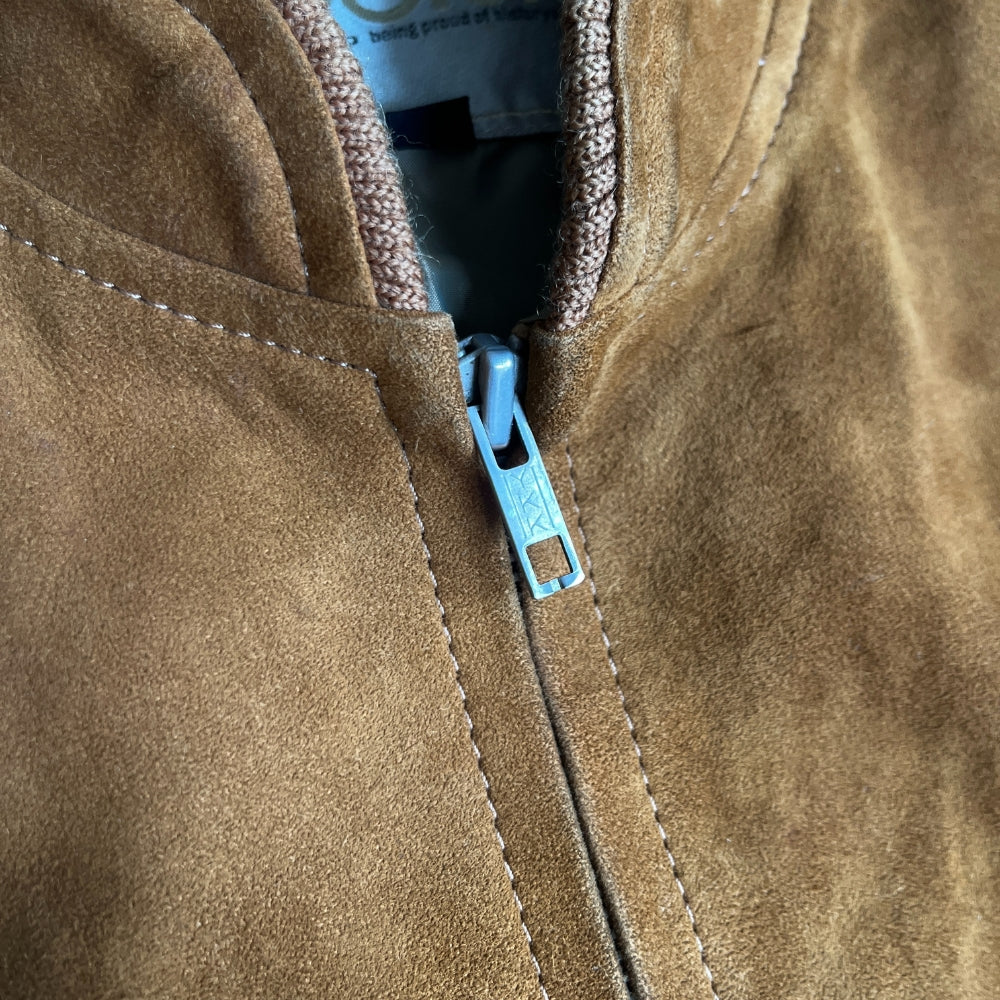 70s "MIZUNO SPORT" vintage swede blouson