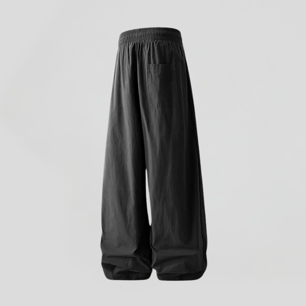Waist Lope Belted Straight Jogger Pants