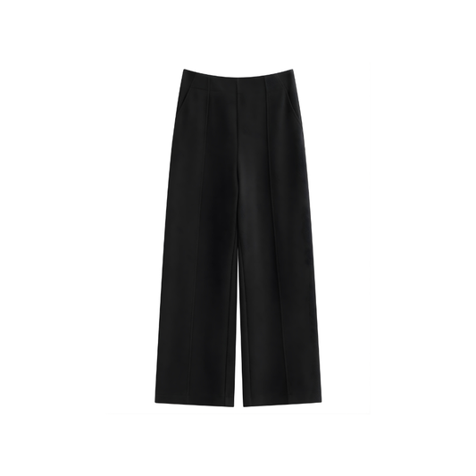 High Waisted Acetate Wool Pants