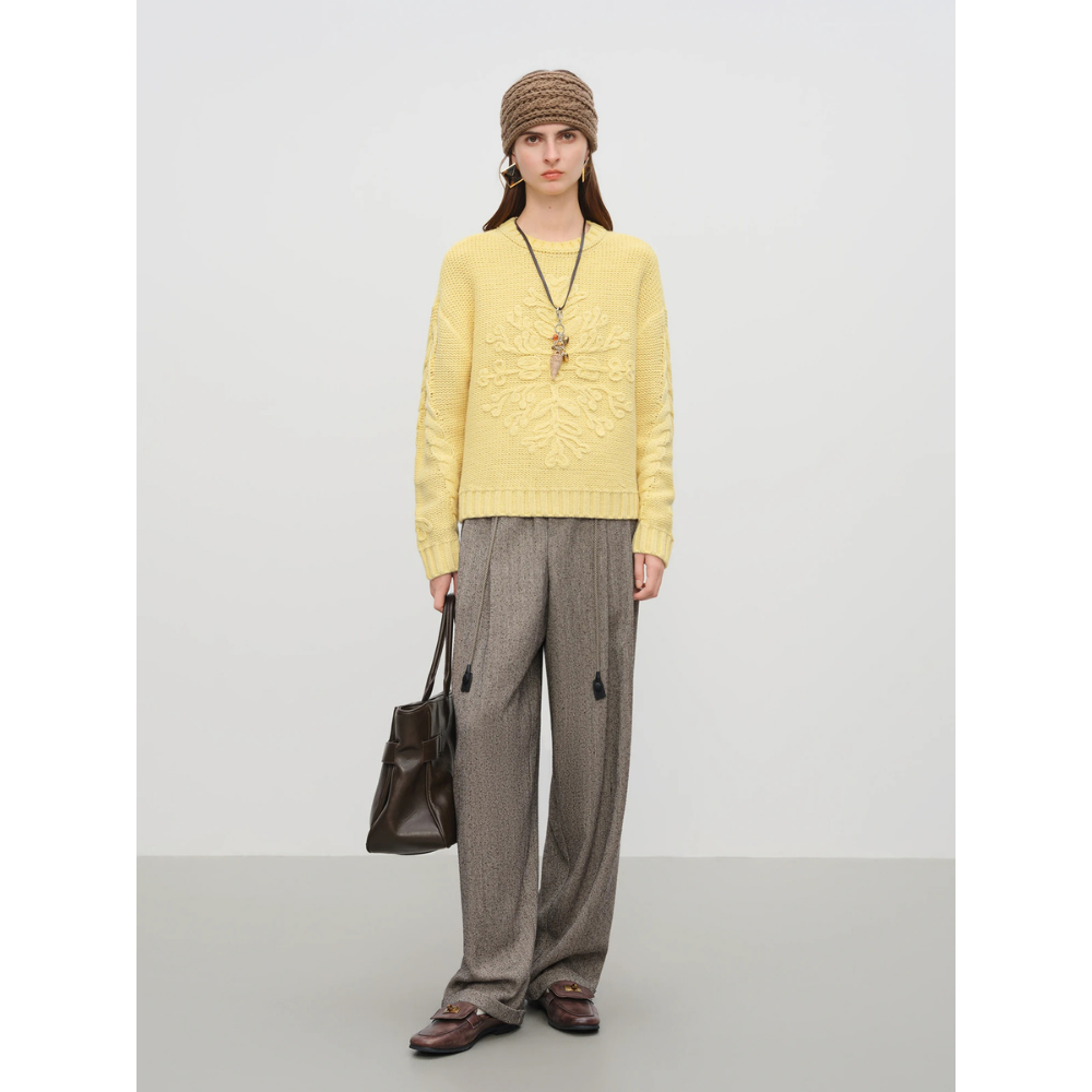 Loose Comfort Lope Belt Lounge Trousers