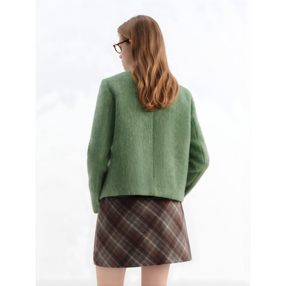 Sheep Wool Brend No-Collar Jacket