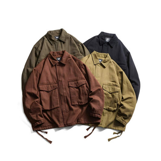 Oversized Cargo Pocket Shirts Jacket