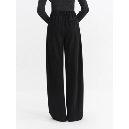 High Waisted Acetate Wool Pants