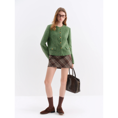 Sheep Wool Brend No-Collar Jacket