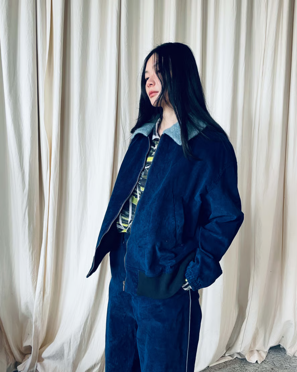 indigo jacket
