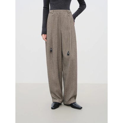 Loose Comfort Lope Belt Lounge Trousers