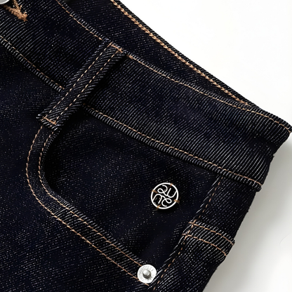 Wide Leg Fleece Lined Jeans