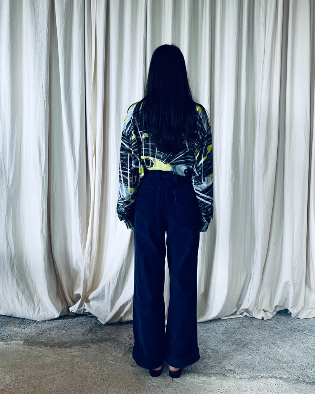 indigo pants