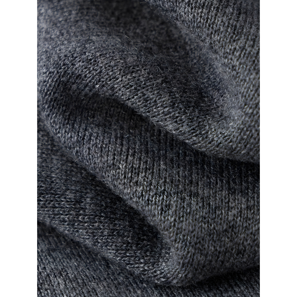 Half Zip Layered Knit Pullover