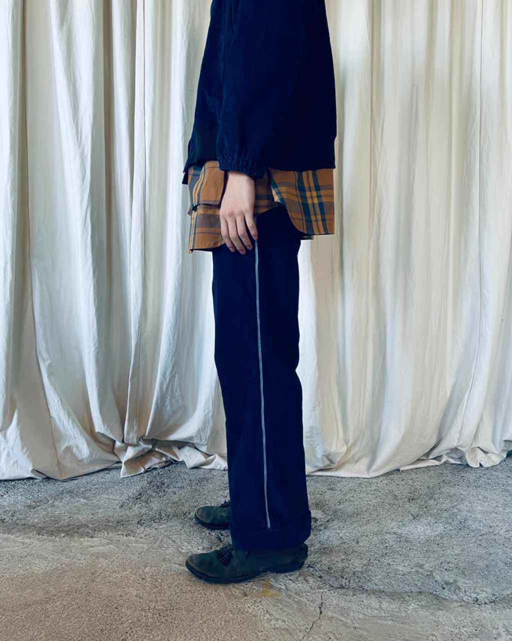 indigo pants