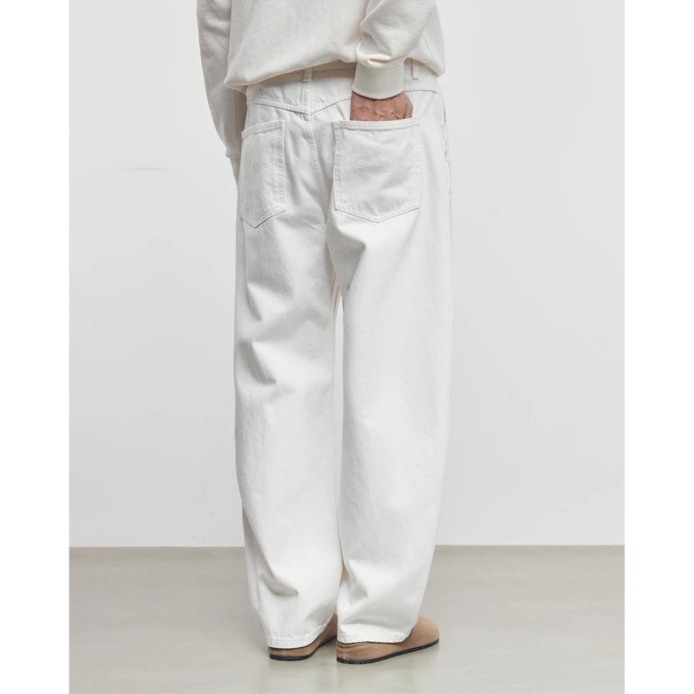 Tapered Cotton Belted Pants