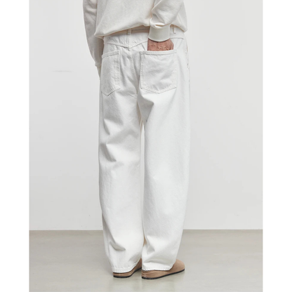 Tapered Cotton Belted Pants