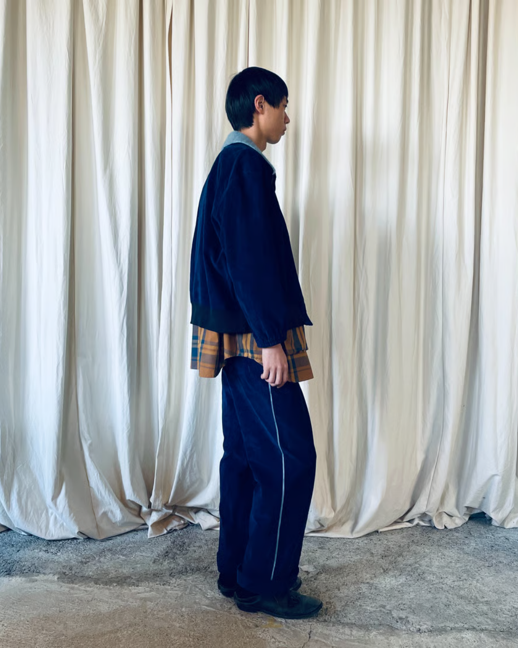 indigo pants