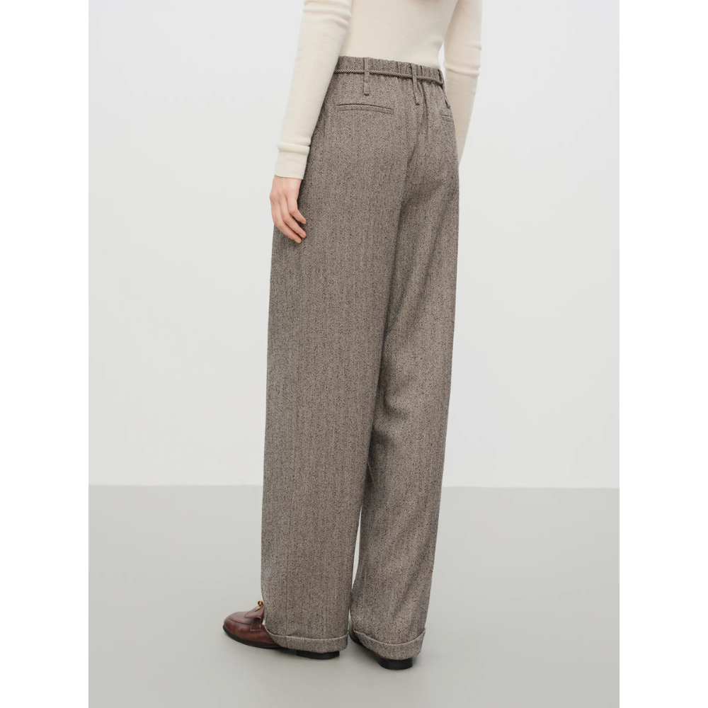 Loose Comfort Lope Belt Lounge Trousers