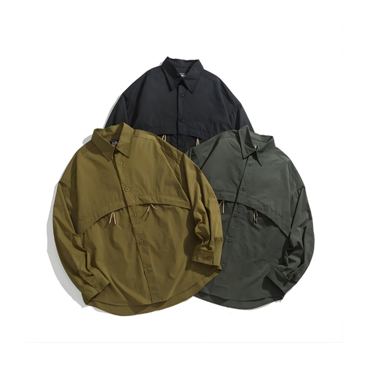 Outdoor Cargo Zip Pocket Shirts