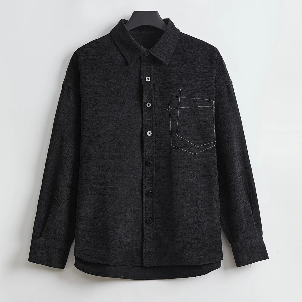 Fake Pocket Designed Broad Shirts