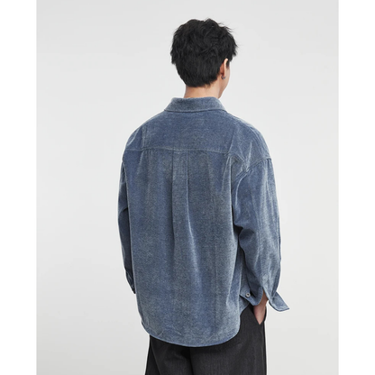 Fake Pocket Designed Broad Shirts