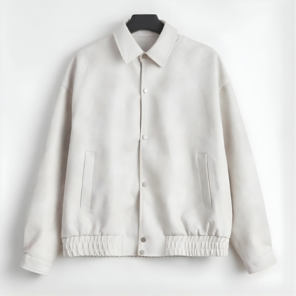 Fake Leather Single Designed Jacket