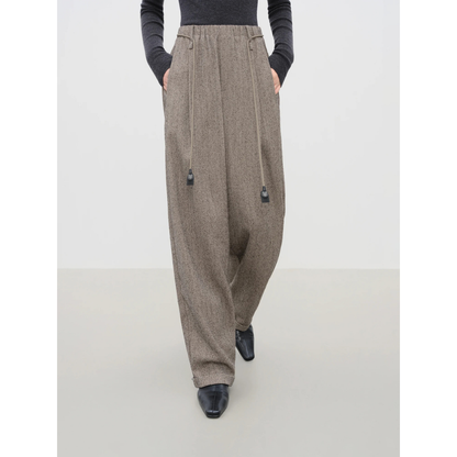 Loose Comfort Lope Belt Lounge Trousers