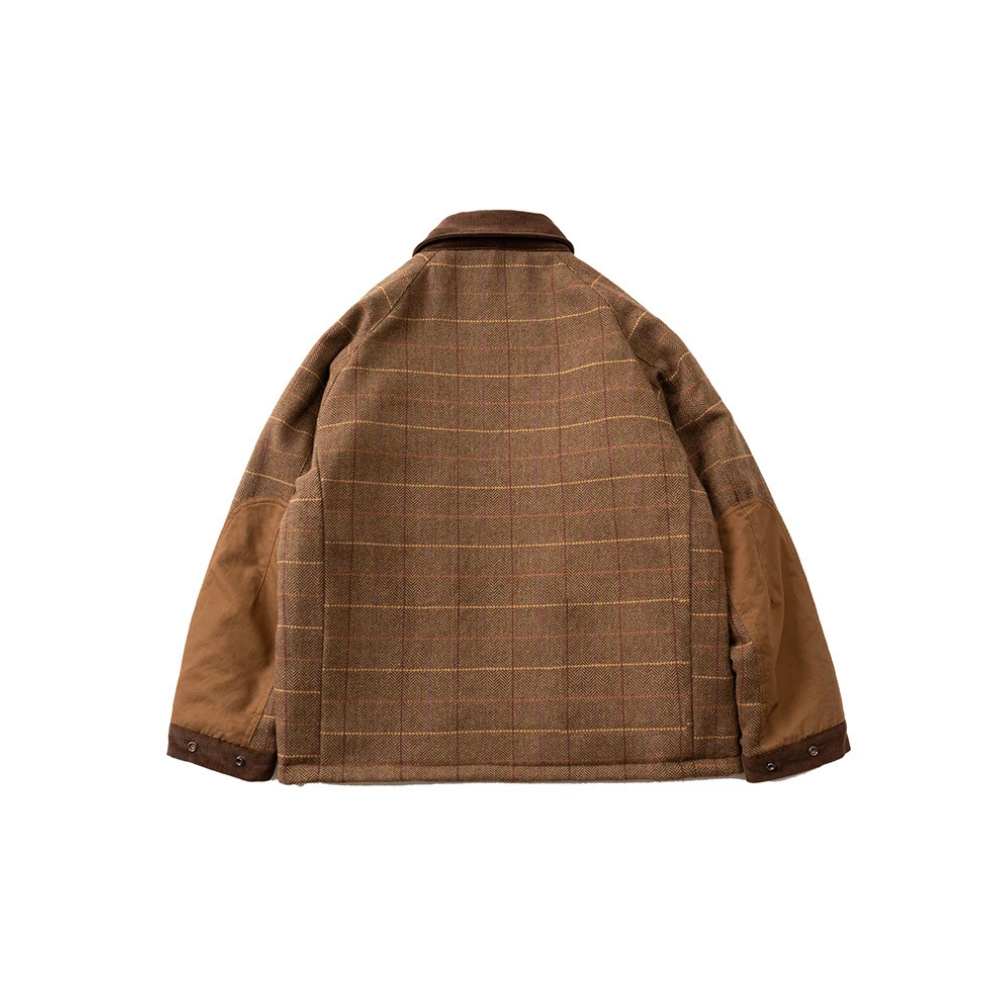 Padded Checking Double Zip Blouson