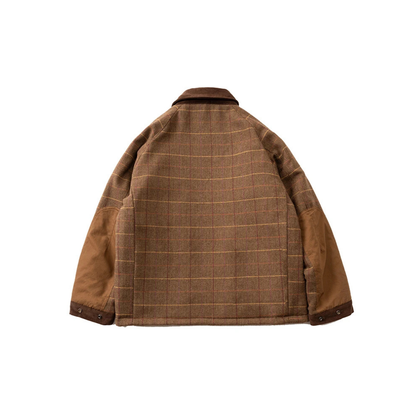 Padded Checking Double Zip Blouson