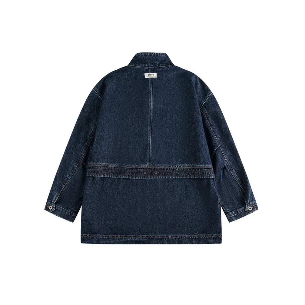 Oversized Denim Middle Coats