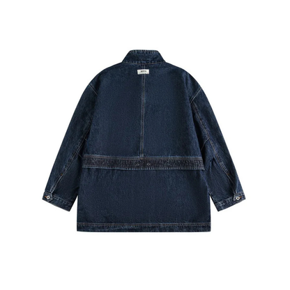 Oversized Denim Middle Coats