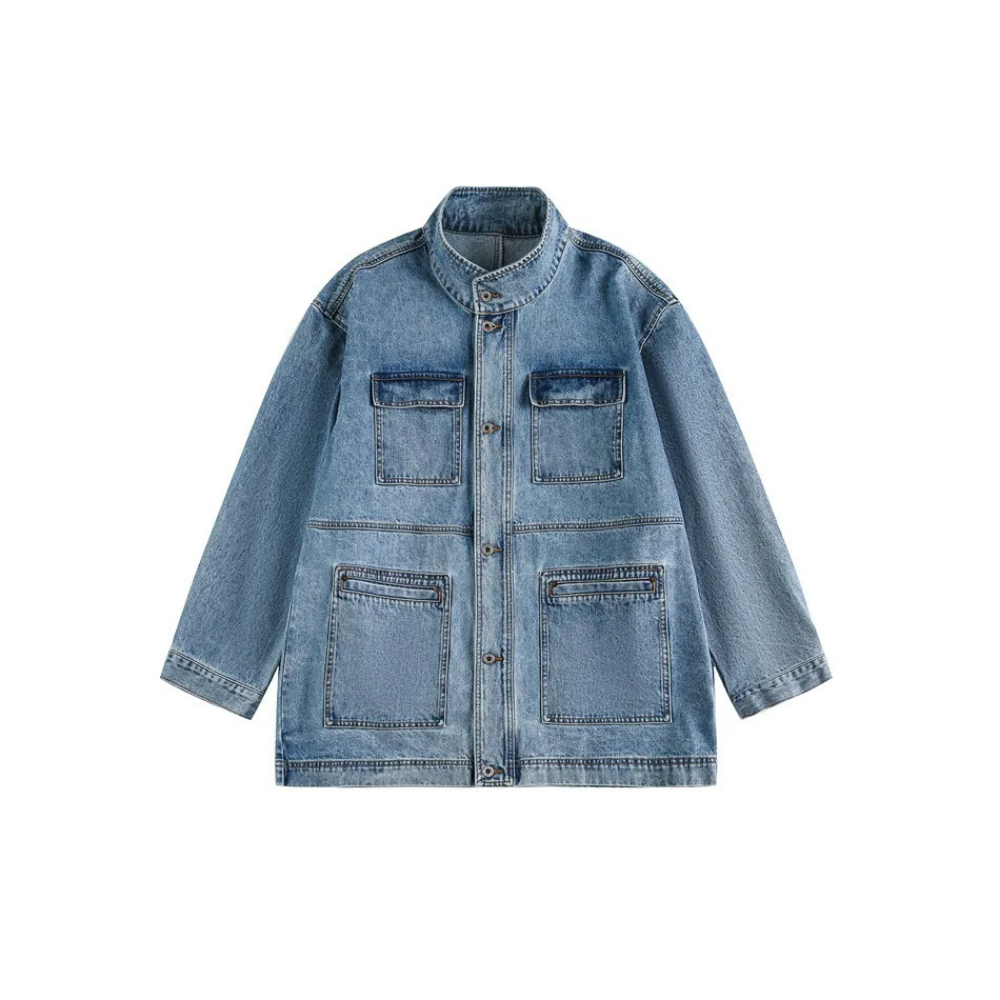 Oversized Denim Middle Coats