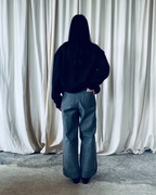black 2tone pants