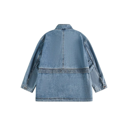 Oversized Denim Middle Coats