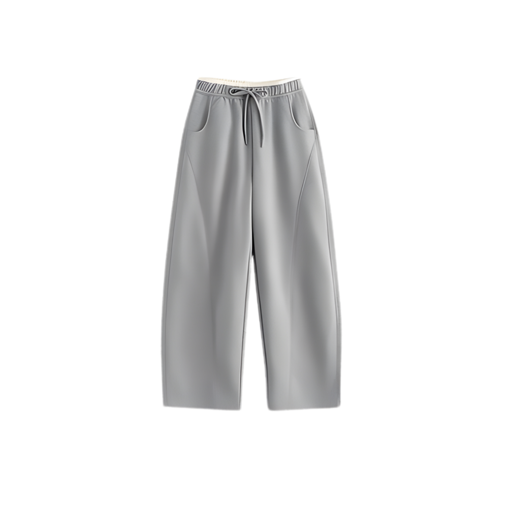 Hip to Leg Curving Line Pants
