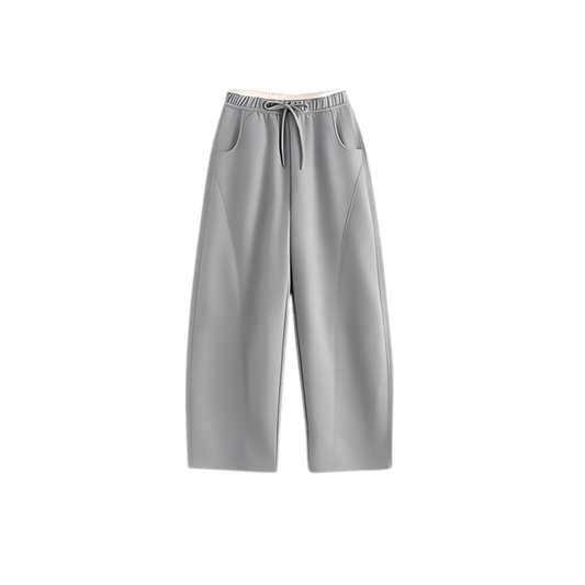 Hip to Leg Curving Line Pants