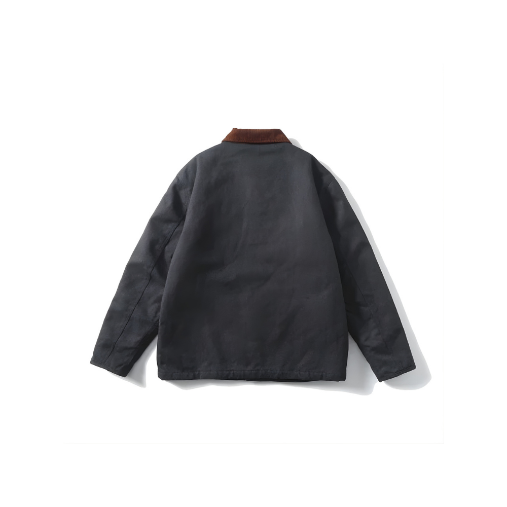 Quilted Corduroy Switching Field Jacket